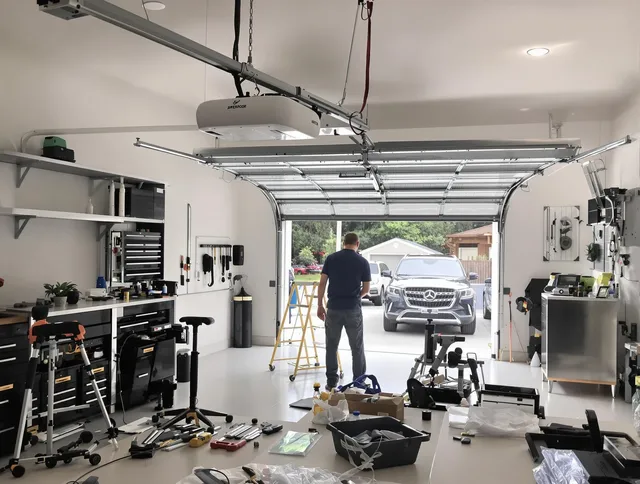 Garage door opener installation by Parma Garage Door Repair in Parma
