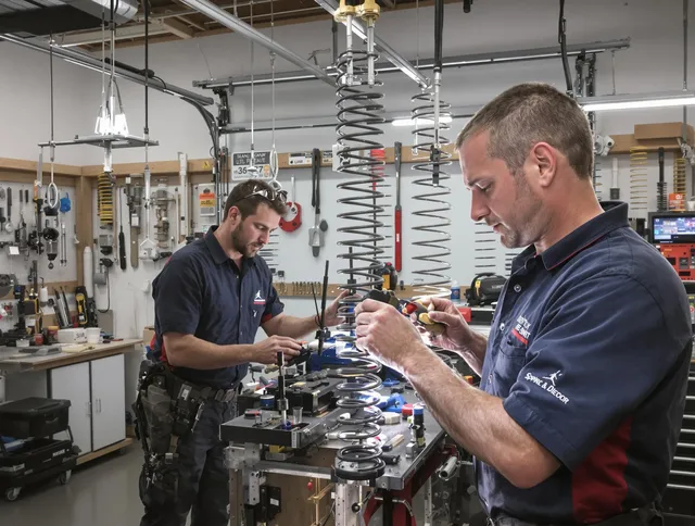Garage door spring repair service by Parma Garage Door Repair in Parma